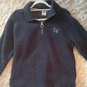 EUC Pink Victoria's Secret XS half zip sweatshirt